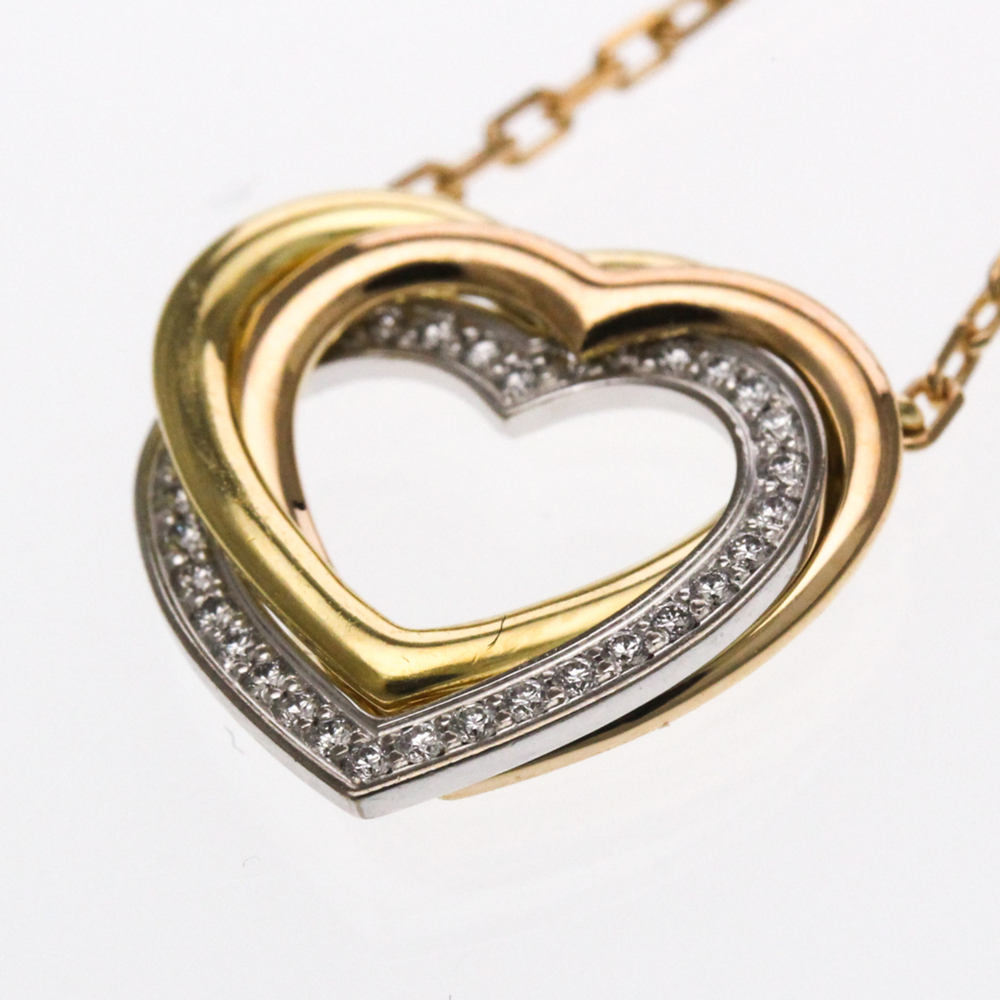 CARTIER 18k Gold Diamond Trinity Necklace - Picture 11 of 11